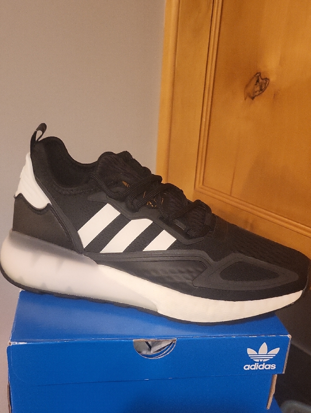 adidas Zx 2k Boost Black White Gold Women's US Medium. Brand New Inbox.
